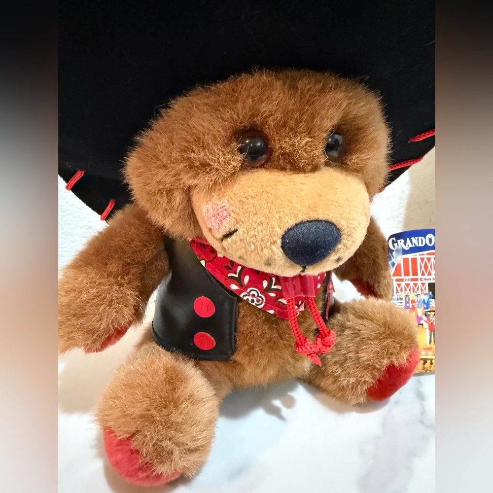 Grand Ole Opry Brown Bear Plush NWT Vintage - Picture 3 of 5